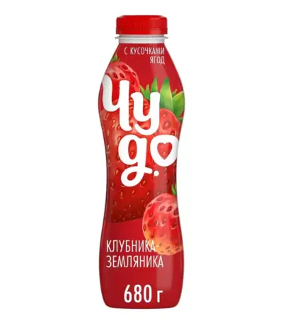 Йогурт пит.»Чудо»Клубника-Земляника 1,9% 260гр