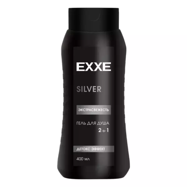 EXXE MEN Мужской гель для душа 2в1 «Экстрасвежесть» SILVER, 400 мл