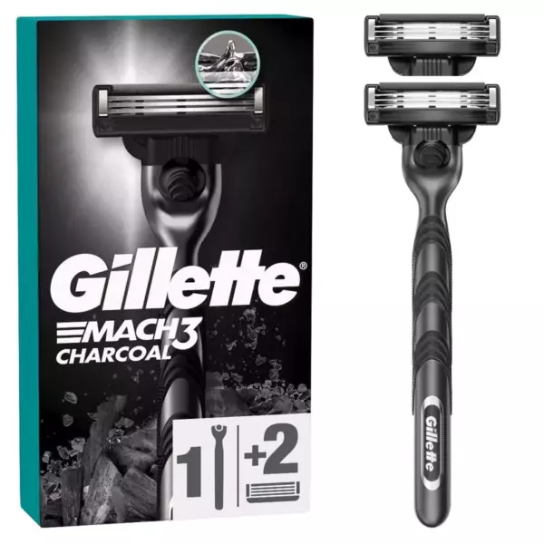 GIL MACH3 Charcoal Бритва с 2 смен кас