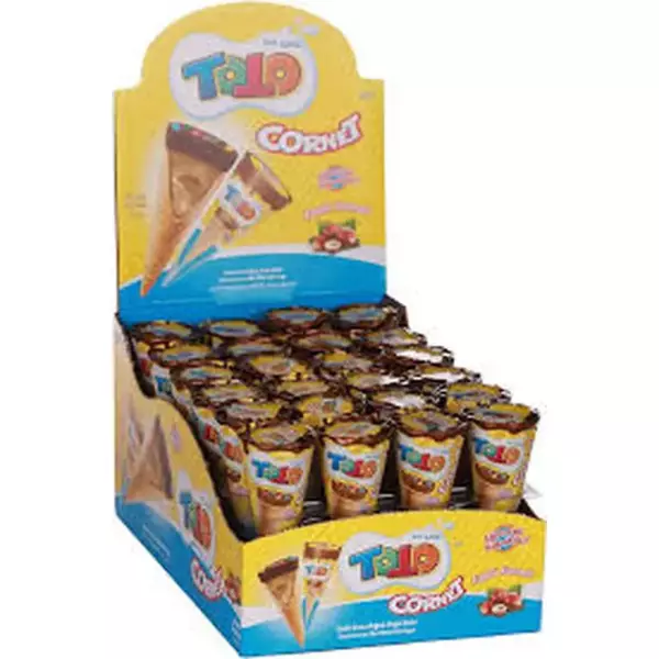 TOTO Рожок Cornet hazelnut 25гр