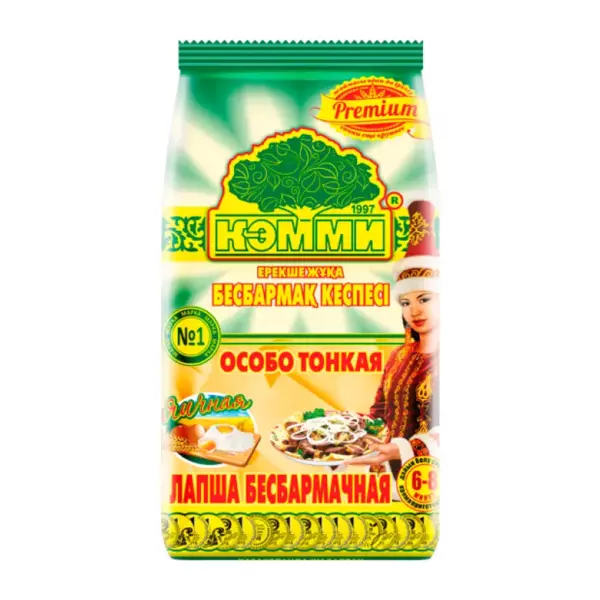 Лапша бесбармачная яичная (особо тонкая) «Дастархан»  320гр/12