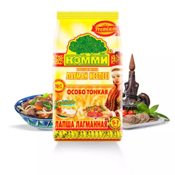Лапша лагманная яичная (особо тонкая) "Рremium" 200гр/15