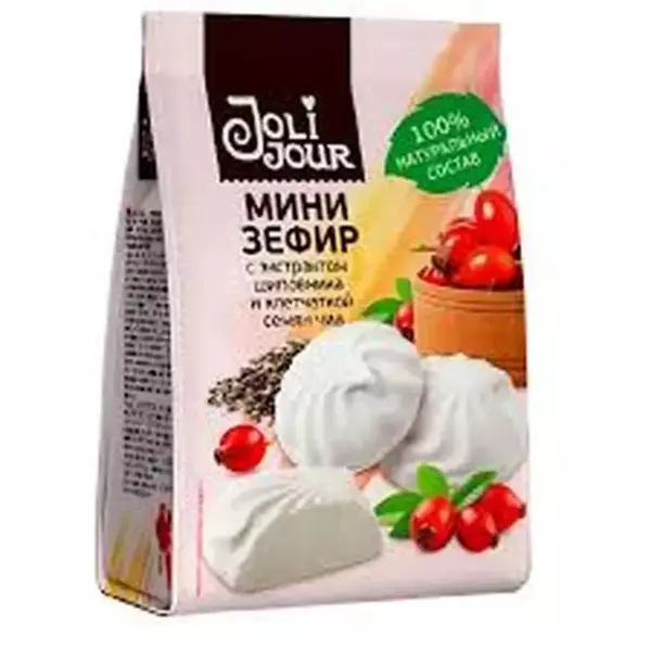 Зефир «Joli Jour» шиповник и семян чиа 110гр