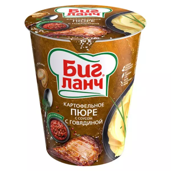 Картоф.пюре «Биг Ланч» с говядиной 50гр
