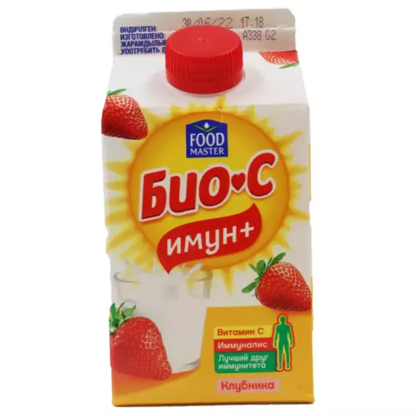 Биойогурт Био-С Имун + Клубника 2,9% 0,45кг тп