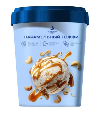 Пл.ст.БериЛето ванильное с карамелью и грецким орехом 175 гр
