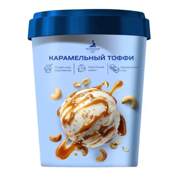 Пл.ст.БериЛето ванильное с карамелью и грецким орехом 175 гр