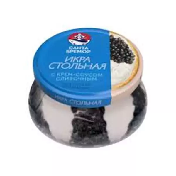 Икра осетровая "Стольная" с крем соусом сливоч.220гр ст/б