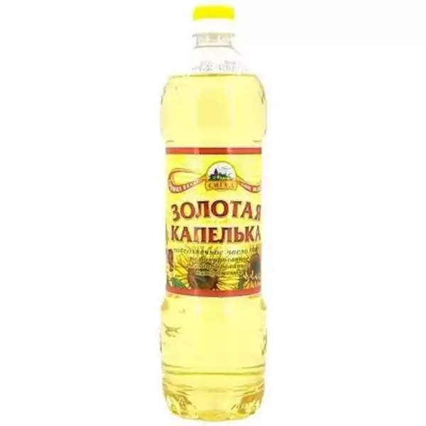 Масло подсолнечное Золотая капля 0,87л С