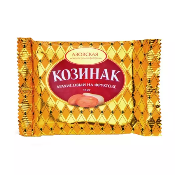 Козинак арахисовый на фруктозе 110гр.
