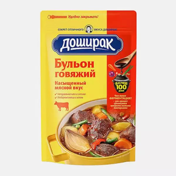 Бульон "Доширак"Заготовка для бульона говяжий 90гр