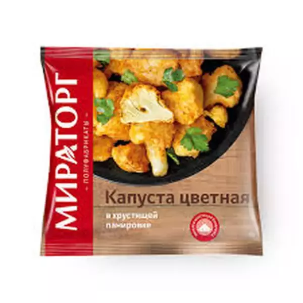 Цветная капуста в хруст.паниров.400г Мираторг