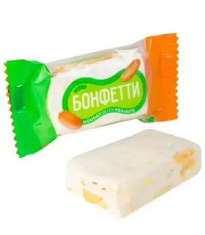 Конфеты Бонфетти нуга с арахисом