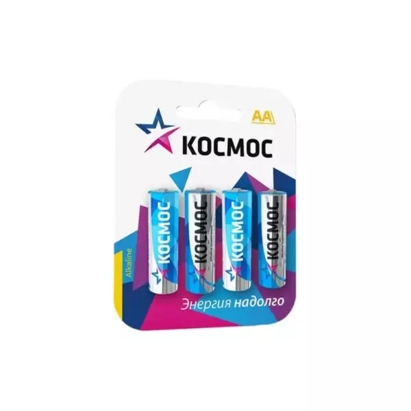 Батарeйки Космос, блиcтер, АA (4 шт.)