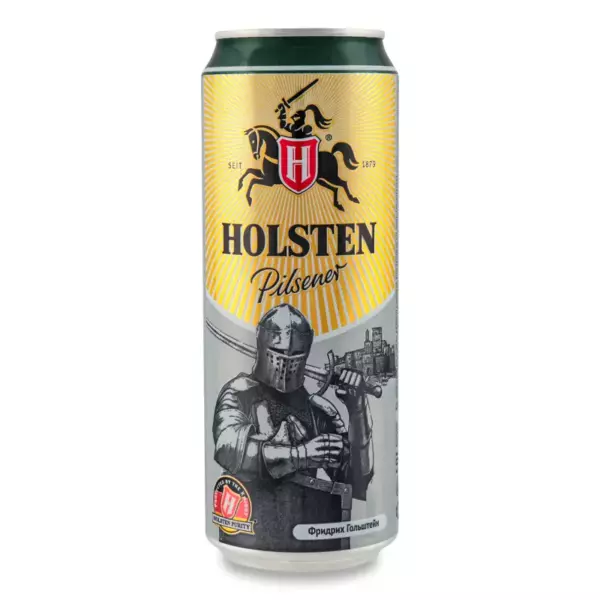 Пиво Holsten Pilsener Светлое Пастеризованное 0,43л бан алк. 4,8%
