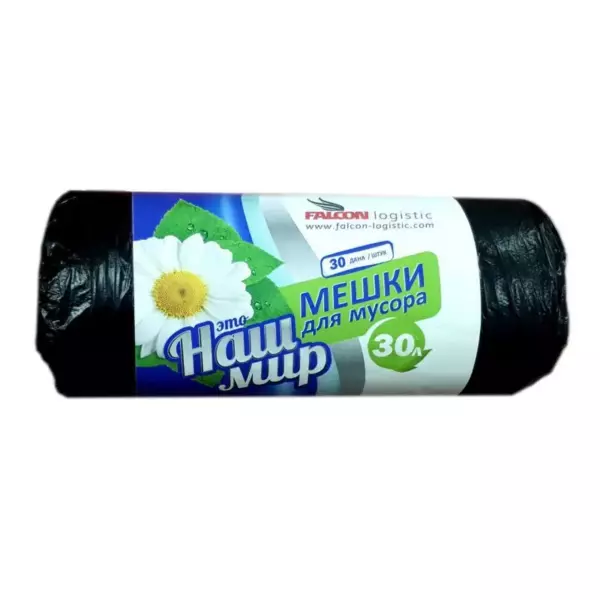 Мeшки для муcора 30 л. (30шт) «Наш мир»