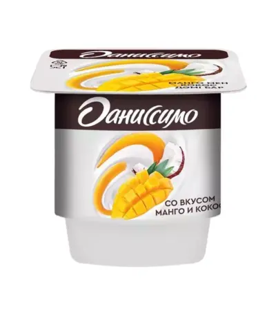 Йогурт Даниссимо манго-кокос 2,4 % 100 гр*24