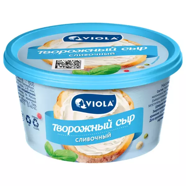 Сыр творожный с зеленым луком «Viola»