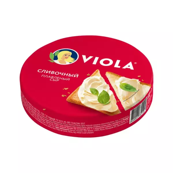 Сыр плавленый сливочный «Viola» ломтиками