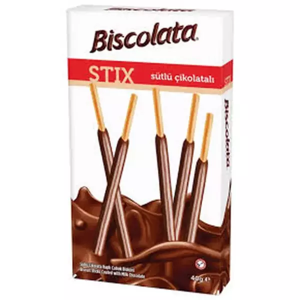 Solen Biscolata STIX покрытые молоч.шоколадом 40гр