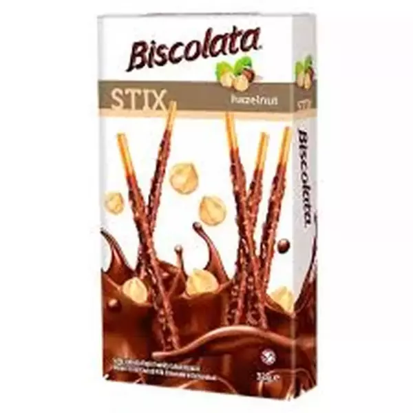 Solen Biscolata STIX покрытые молоч.шок. и фундуком 32гр