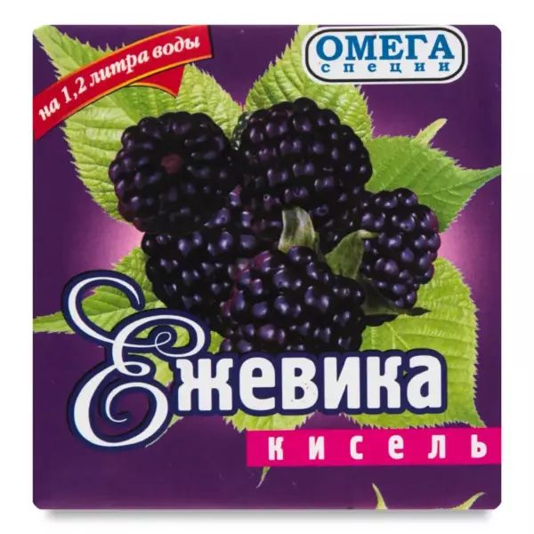 Кисель»Омега»Ежевика 90гр (пакет)