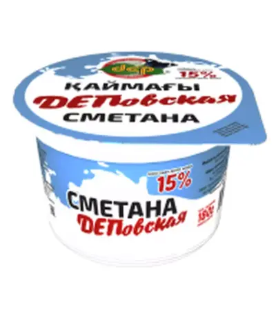 Сметана ДЕПовская 15% 180 гр