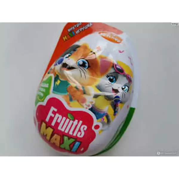 Мармелад FRUITLS MAXI 44 Котёнка в пл.яйце с игрушкой 10гр