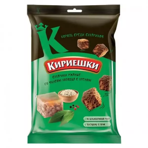 Сух.Кириешки ржан.100г/28 Холодец с хреном