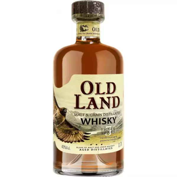 Виски «Old Land» солод. 3 года 0,5л 40%