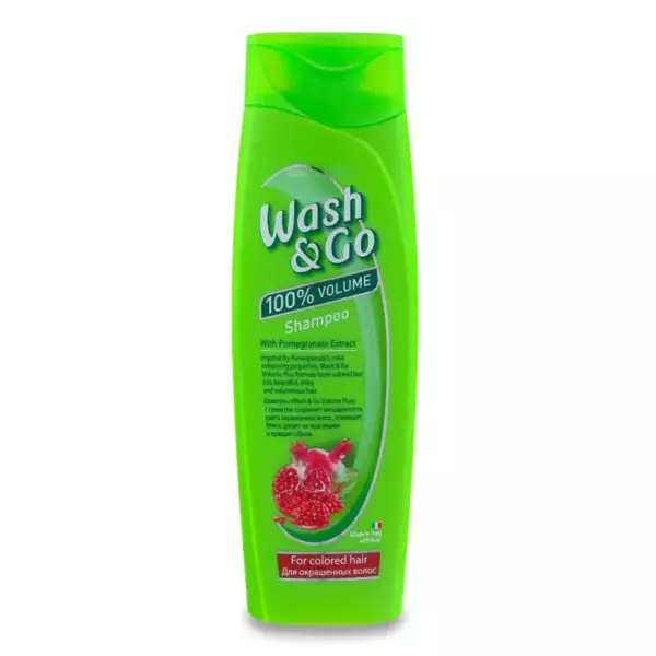 Wash&Go шампунь 180мл с гранатом (для окрашенных волос)