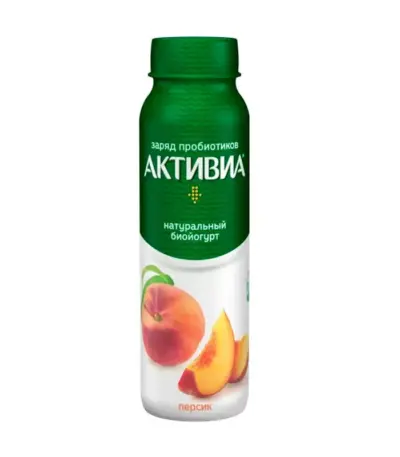 Йогурт Активиа пит. персик 2,1 % 670 гр