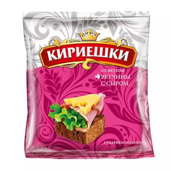 Сух.Кириешки ржан.100г/28 Ветчина с сыром