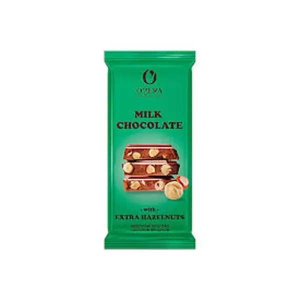 Шоколад OZera Milk & Extra Hazelnut 90гр