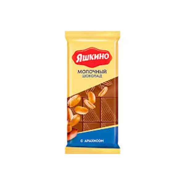 Шоколад Яшкино молоч.арахис 90гр