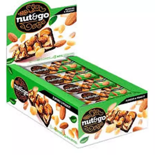 Батончик NUT&GO минд.арахис с арахисовой пастой 36гр