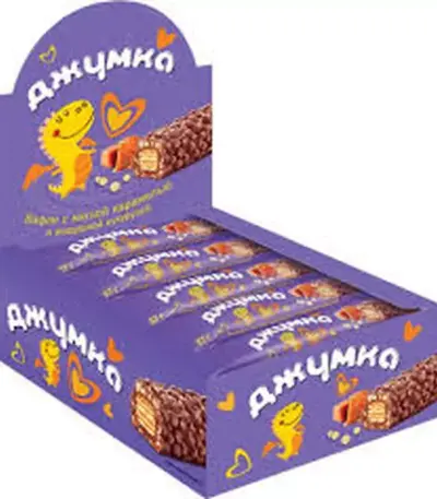Батончик Джумка с мягк.карам.и воздуш.кукуруз.37гр