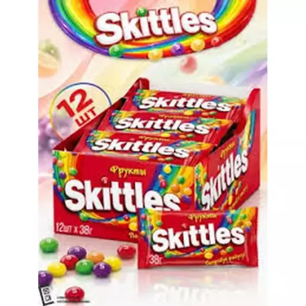 Skitles Фрукты 38гр(12)