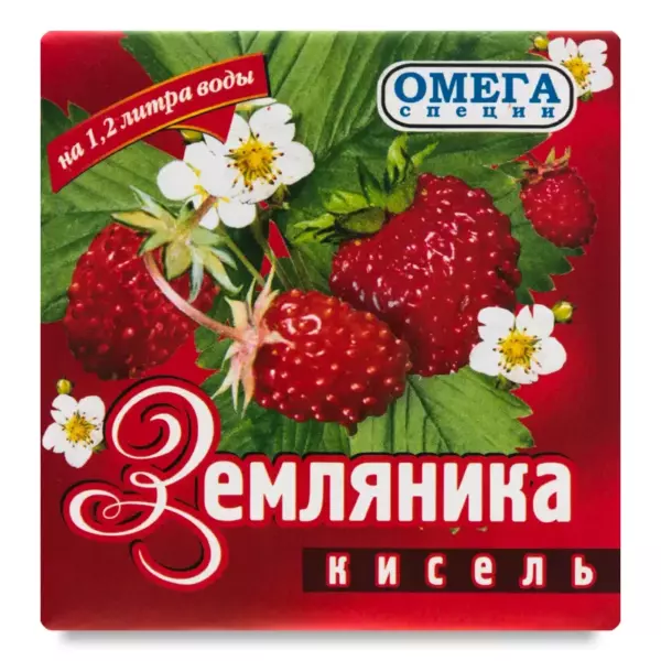 Кисель»Омега» земляника 90гр пакет