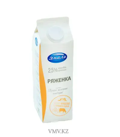 Ряженка 2,5% 500 гр п/п