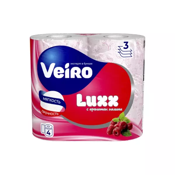 Туалетная бумага «Veiro Luxoria» 3cл. (4шт)