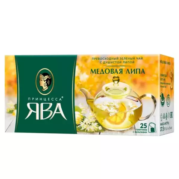 Чай Ява Медовая Липа зеленый (25пакет)