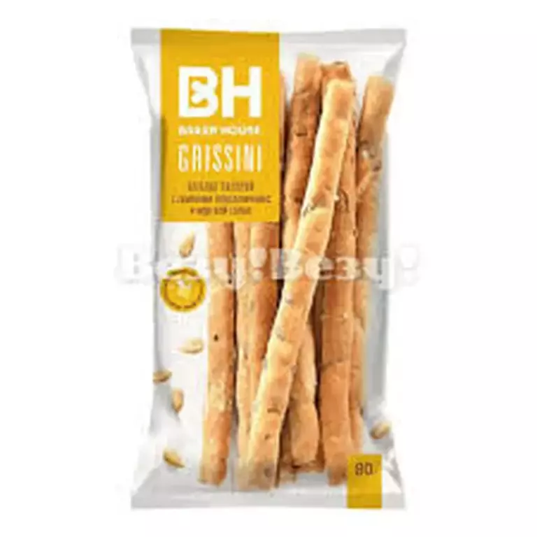 Хлебные палочки Grissini с семенами тыквы "Baker House" 80гр