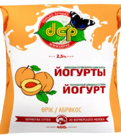Йогурт ДЕПовский, обогащ. Бифидоб., с фруктовым джемом «Банан+Злаки» 2,5% 500 гр