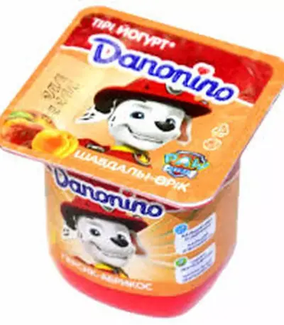 Йогурт Danonino  персик абрикос 100гр