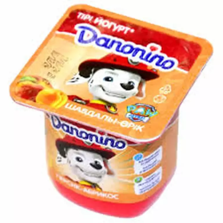 Йогурт Danonino  персик абрикос 100гр