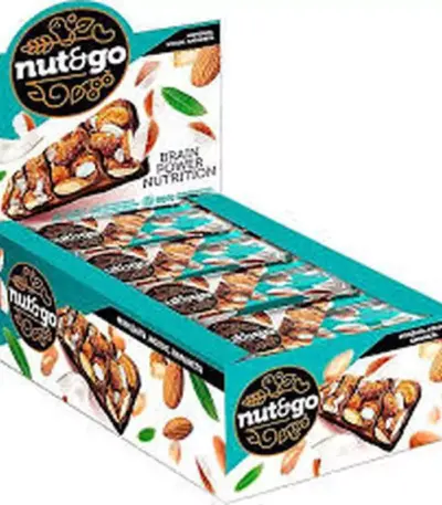 Батончик NUT&GO миндальный с кокосом и карамель 36гр