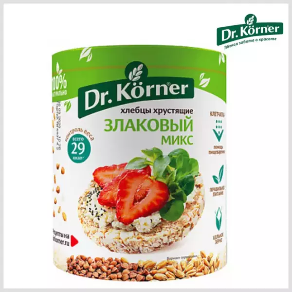 Хлебцы «DR.KORNER» Микс 90г /20шт/