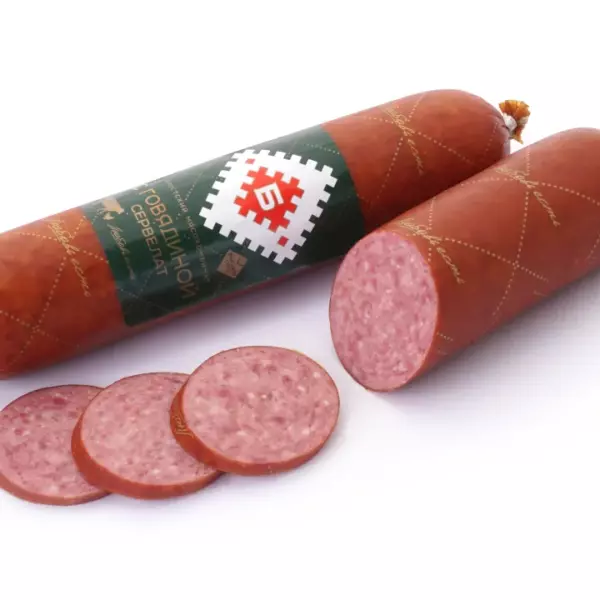 Сервелат с говядиной 370 гр ТМ Брестский мясокомбинат