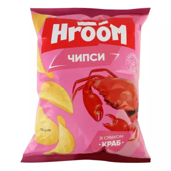 Чипсы Hroom краб 40гр